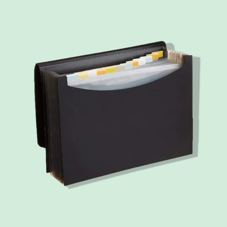 Color black document organizers