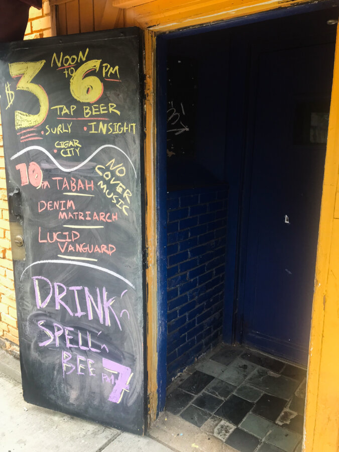 Happy Hour Specials and Drinking Spelling Bee at Grumpy's Bar
