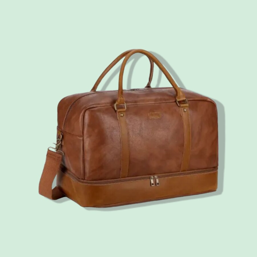 Duffel Leather for carry-on essentials