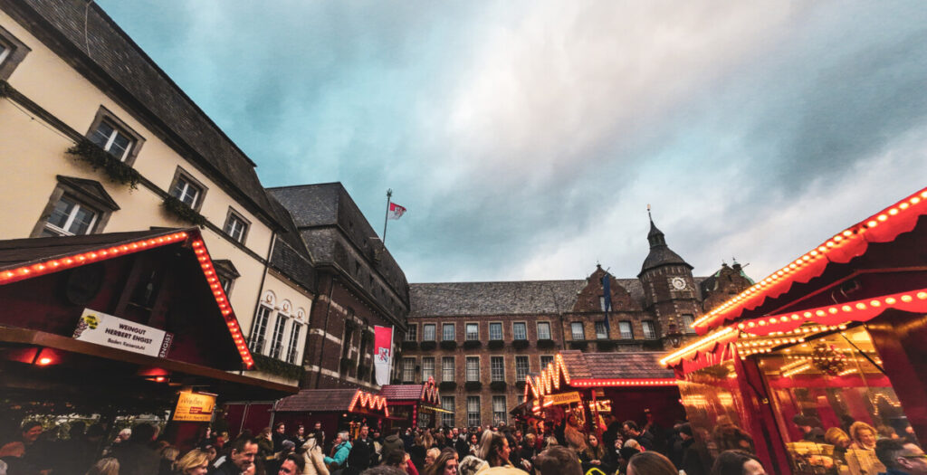 Dusseldorf Rathaus Christmas Market, one of the best German Christmas Markets