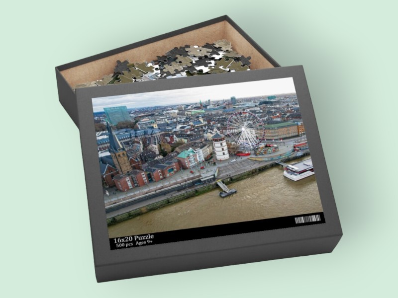 Dusseldorf Germany Travel Puzzle by ViaTravelers