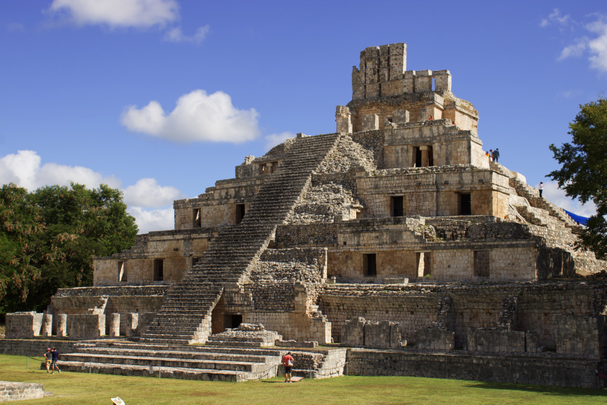 Edzna Mayan Archaeological Ruin in Campeche, Mexico