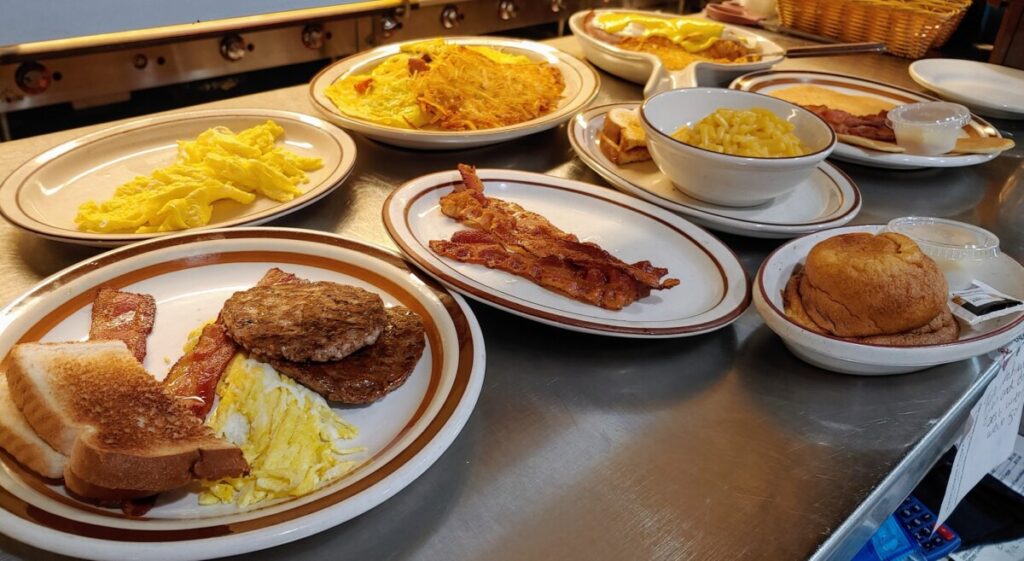 Food at Egg-Cetera Cafe in Waconia, Minnesota