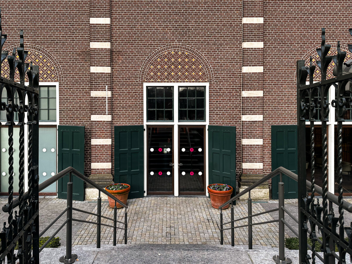 Entrance to RIJKS, a fine dining restaurant at the Rijksmuseum