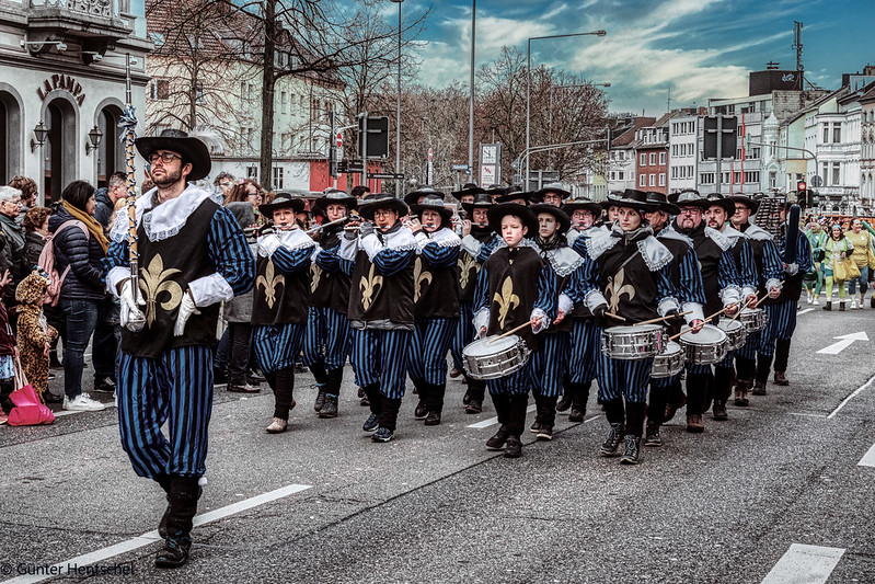Men at Karneval in Germany