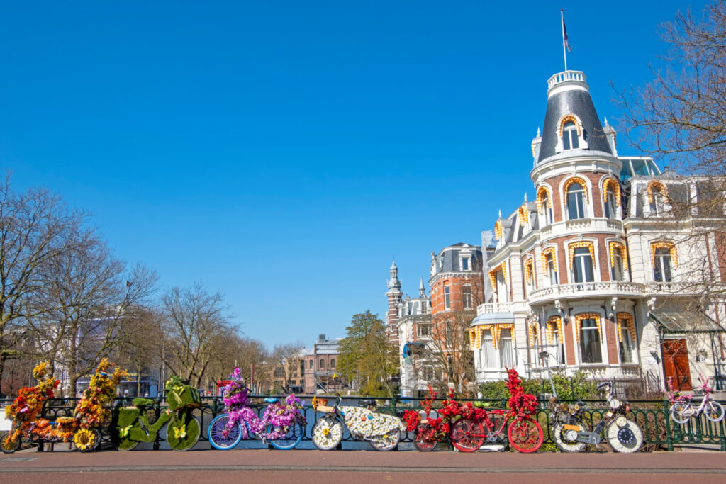 Flower Bikes in Amsterdam, the Netherlands