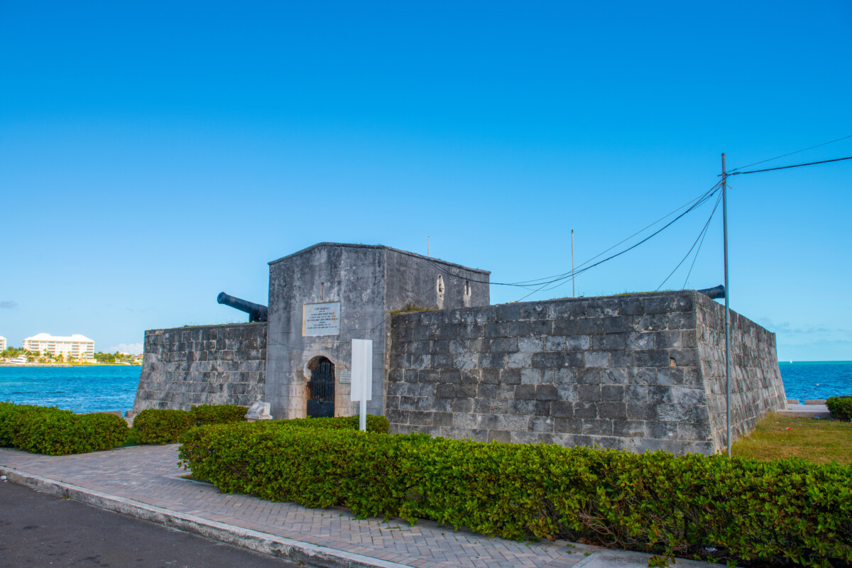 Fort Montagu beside Nassau Harbour on East Bay Street