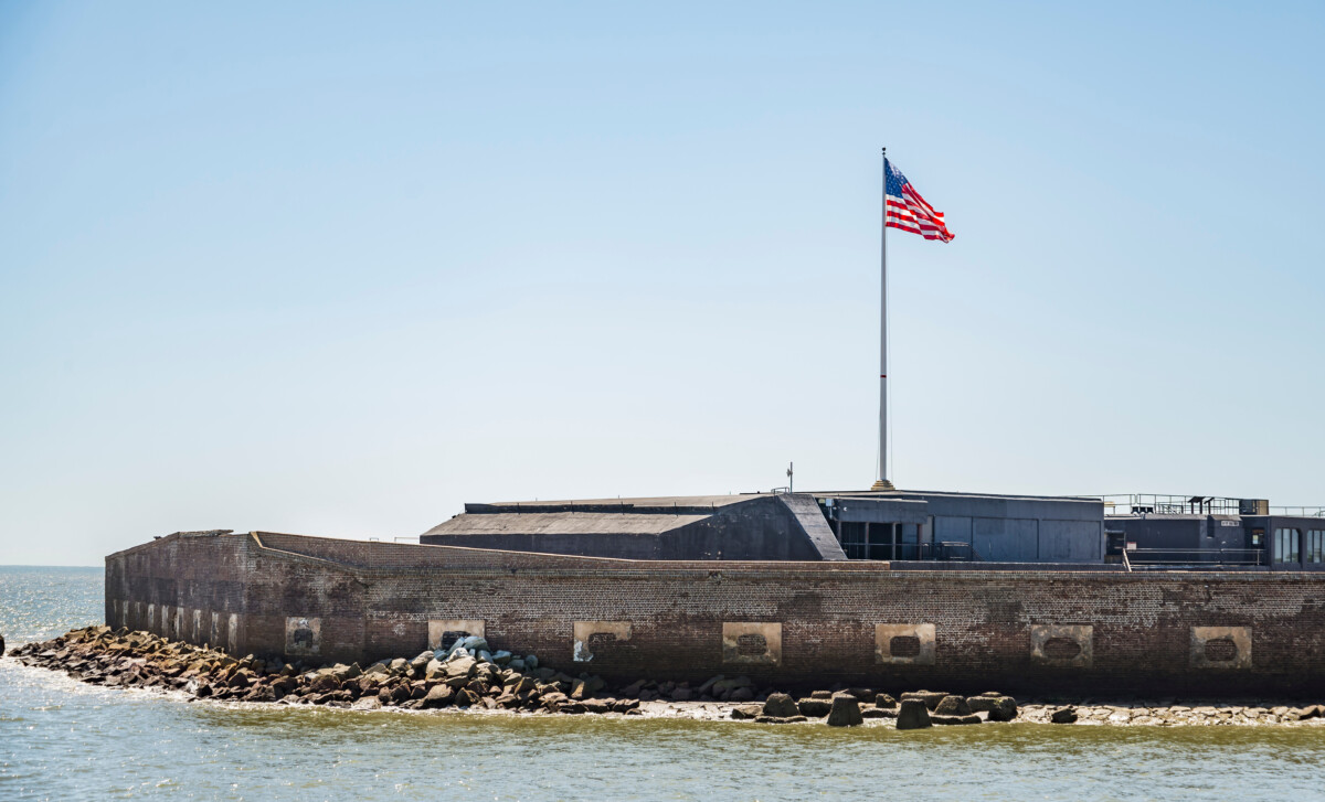 Fort Sumter National Monument in Charleston Harbor
