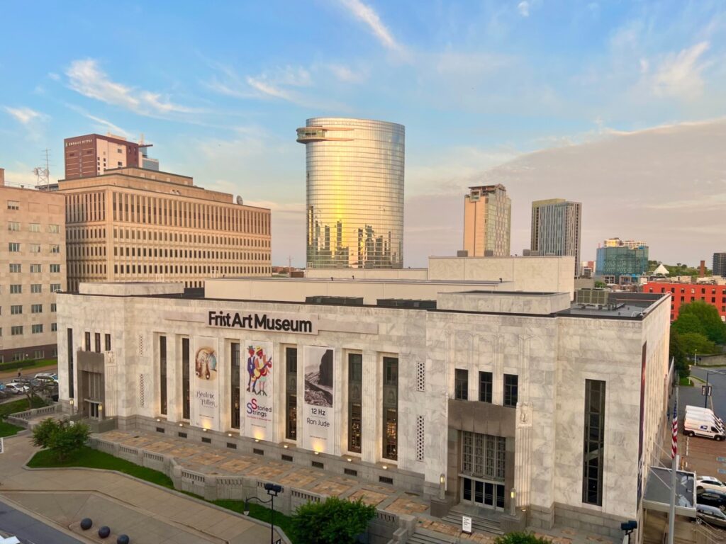 Aerial view of Frist Art Museum in Nashville, Tennessee