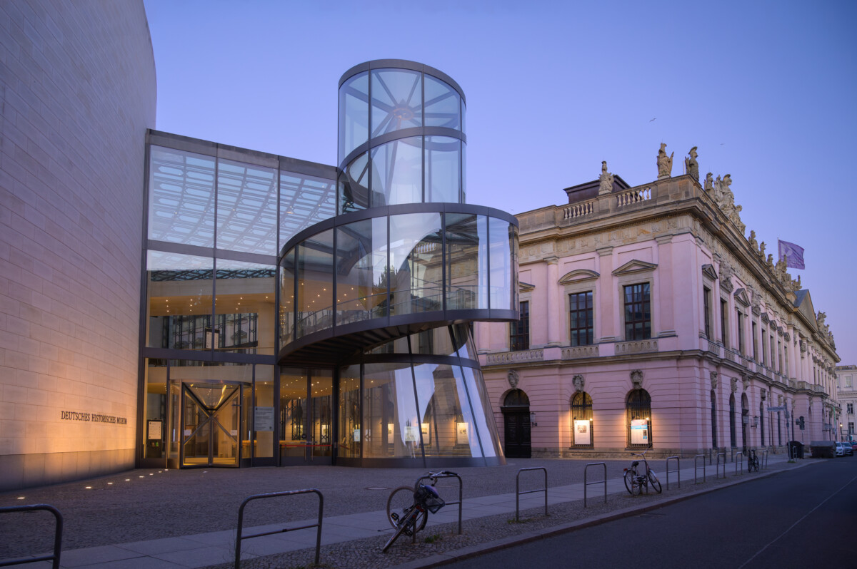 Entrance and the exterior of German Historical Museum in Berlin, Germany