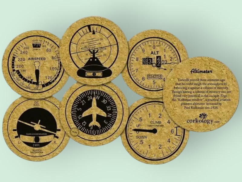 gifts for pilots Corkology Aviation Set