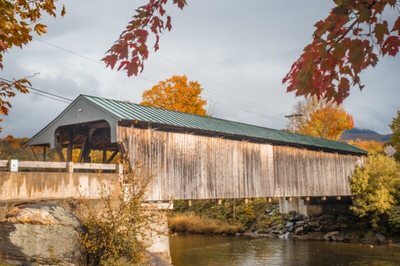 Gold Brook Covered Bridge in Vermont
