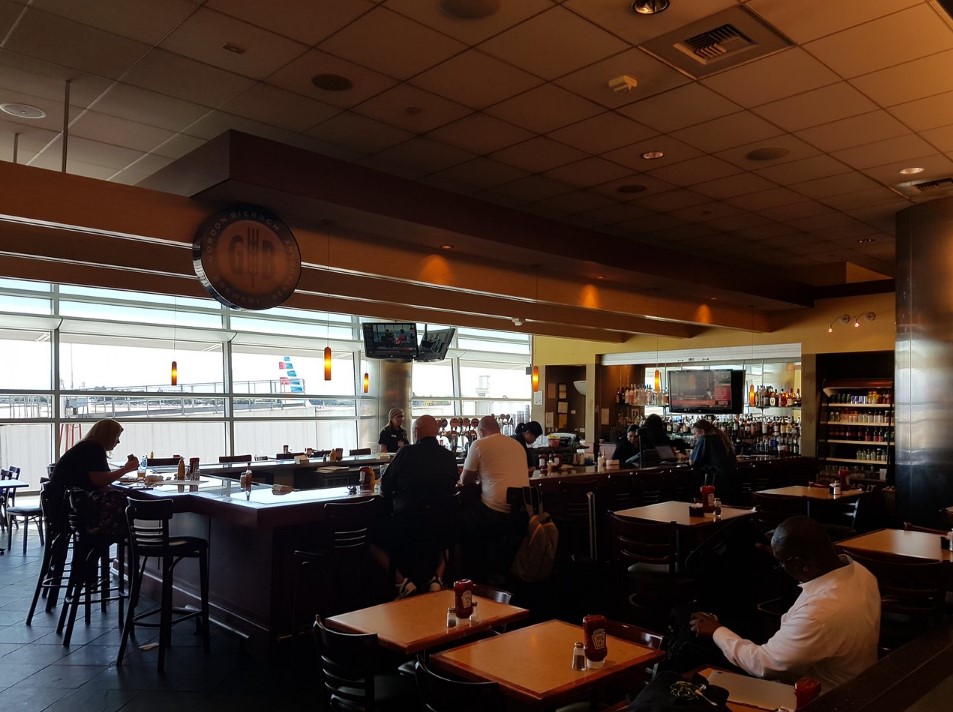 Interior of Gordon Biersch Brewery in San Jose, California