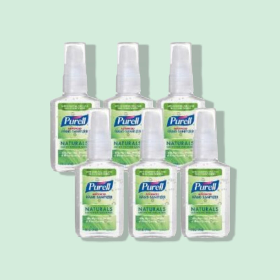 Set of hand sanitizers for travel