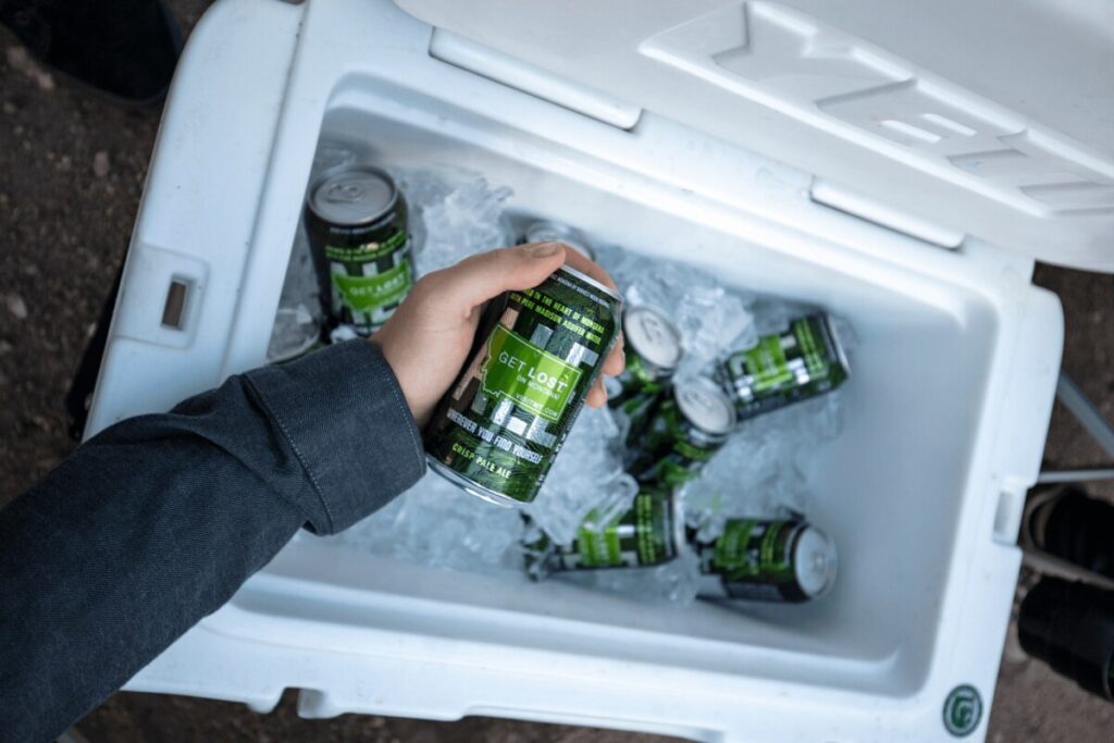 Canned drinks by Harvest Moon Brewing Co