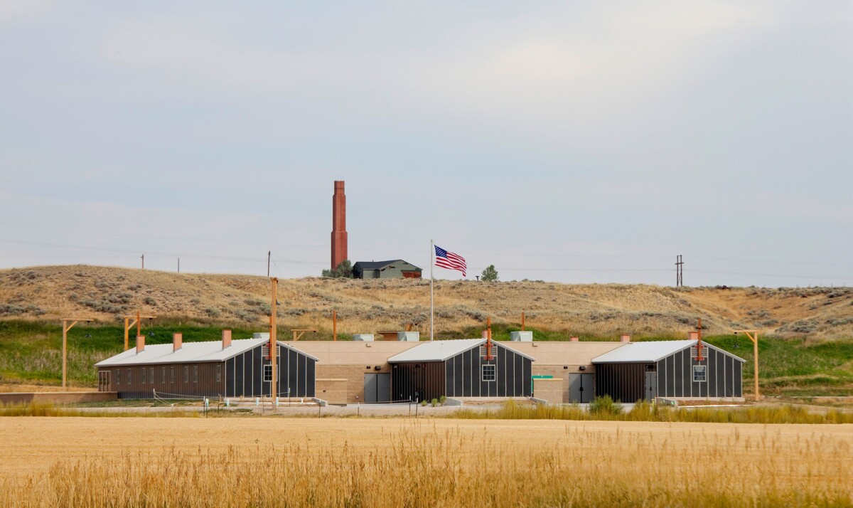 Panoramic view of Heart Mountain Interpretive Center in Wyoming