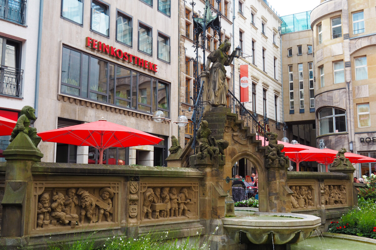 Heinzelmannchenbrunnen in Front of Fruh Brewery, Cologne