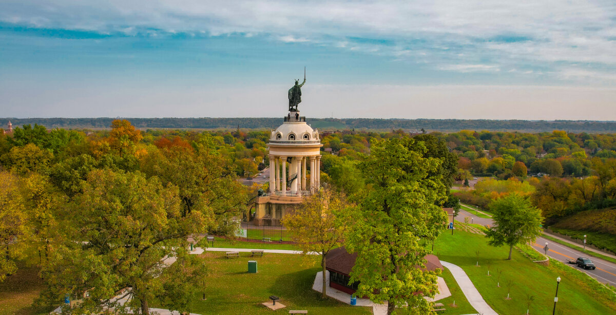 Hermannsdenkmal (Herman the German Monument) in New Ulm, Minnesota