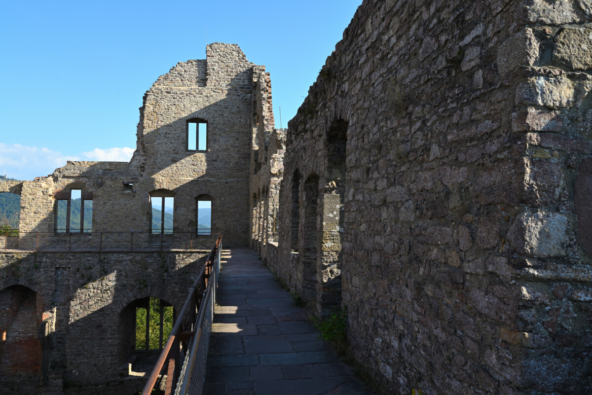 Ruins of Hohenbaden Castle in Germany