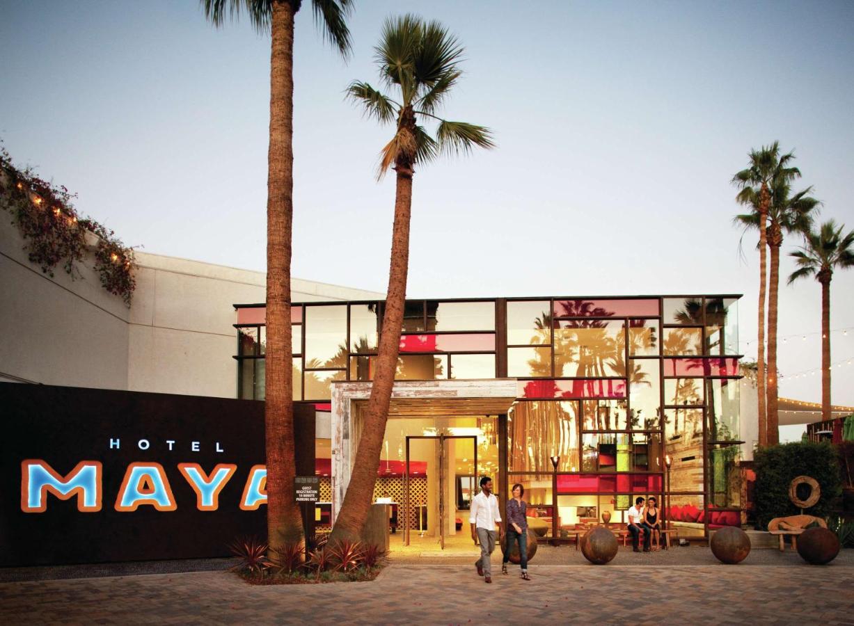 The exterior of the Hotel Maya in Long Beach, California