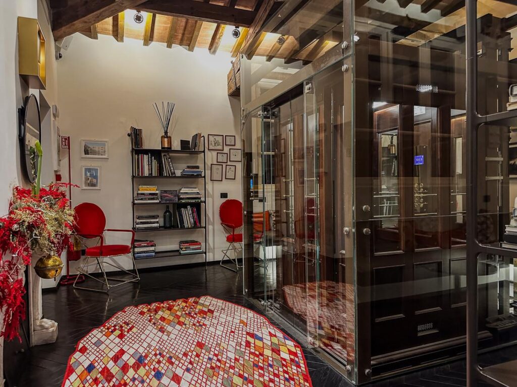Elegant interior of Hotel Milu, Florence a review of our experience
