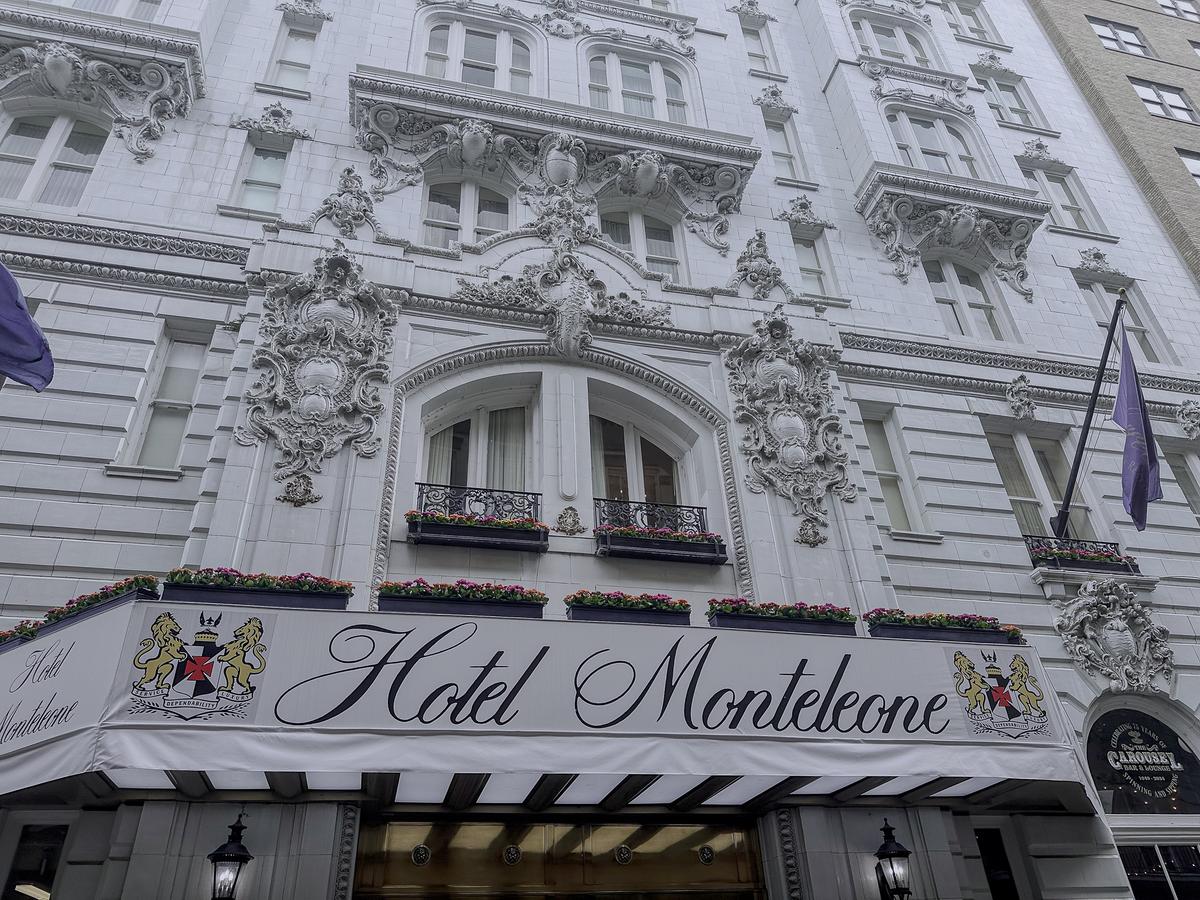 Hotel Monteleone exterior, French Quarter, New Orleans, historic architecture, luxury travel