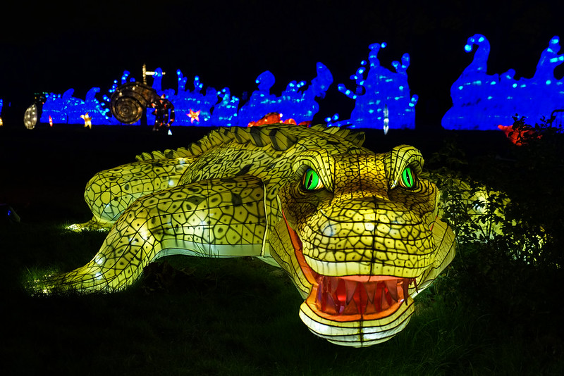 Crocodile Illuminations du Jardin des Plantes