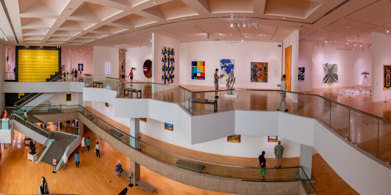 Interior Atrium of the Palm Springs Art Museum