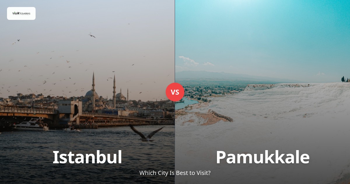 Istanbul vs Pamukkale: Which Destination to Choose in Turkey for 2024? comparison - ViaTravelers Travel Guide