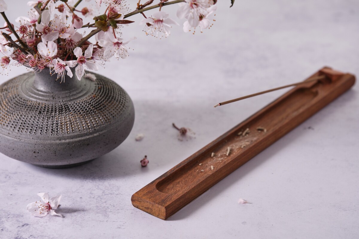 Japanese Incense on a marble tbale