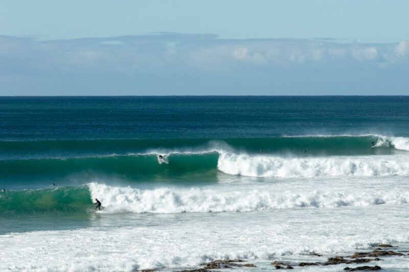Surfers in Jeffreys Bay, South Africa