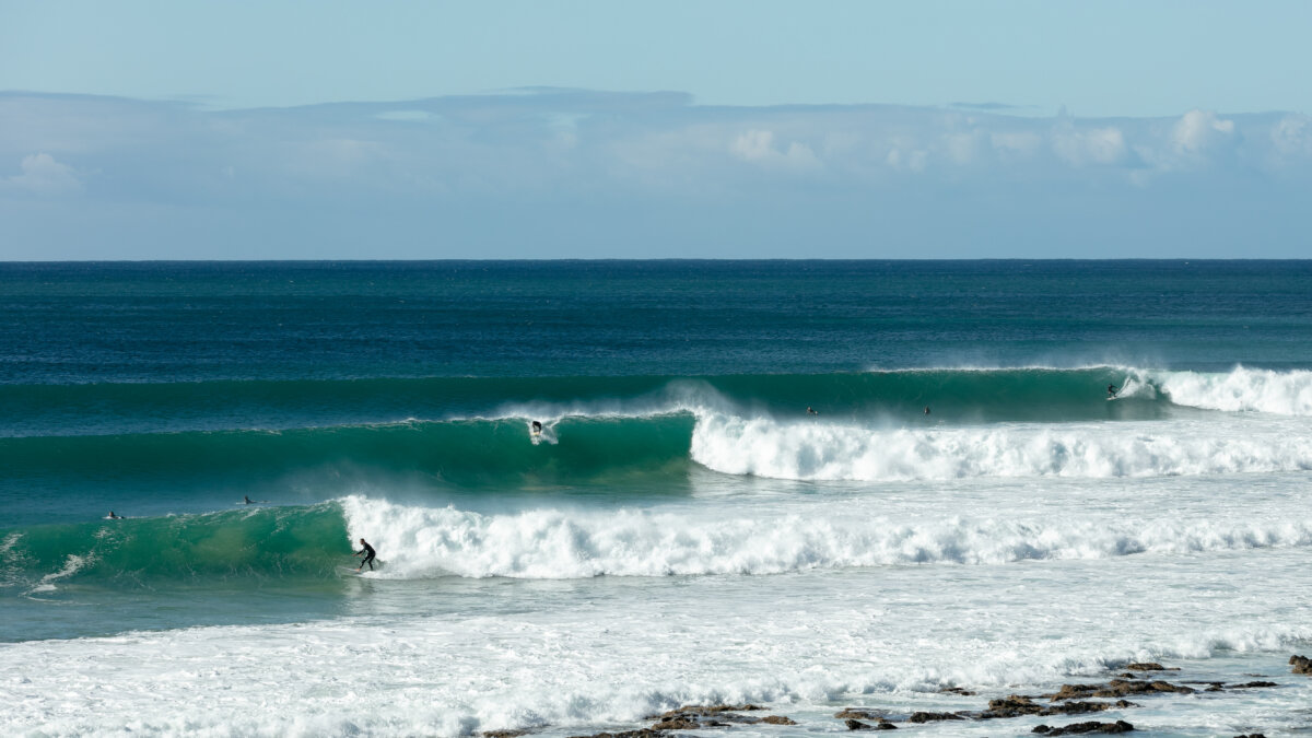 Surfers in Jeffreys Bay, South Africa