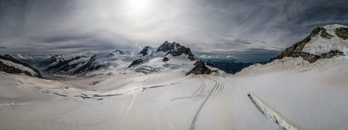 Jungfraujoch Panorama - Alpine Mountaintops, Scenic Landscapes
