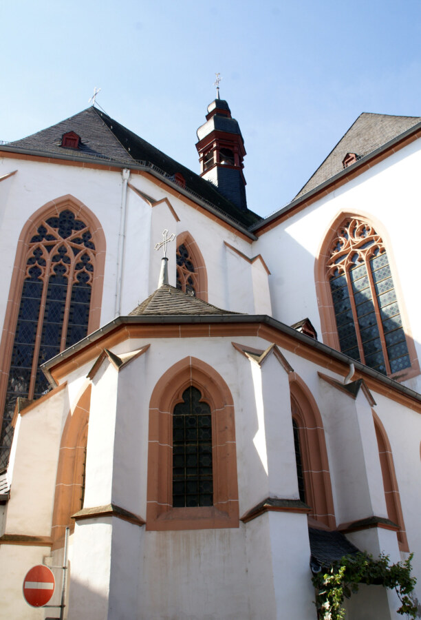 Gothic exterior of the Carmelite Church in Boppard