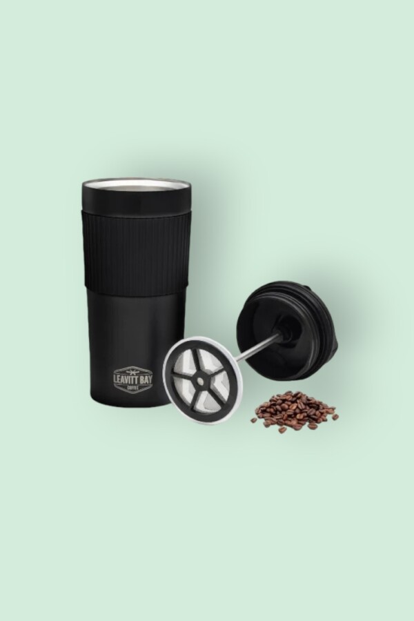 Leavitt Bay Coffee French Press Travel Mug