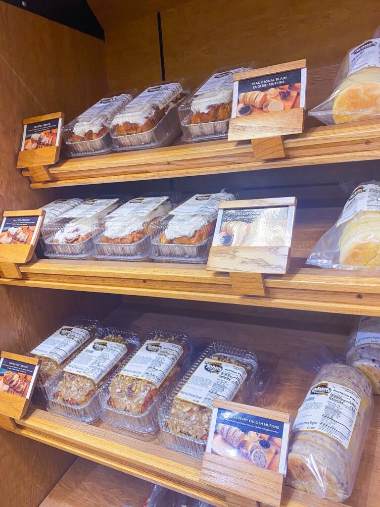 Assortment of freshly baked goods at Tobies Restaurant, Hinckley