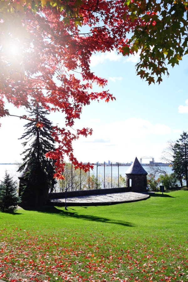 Leif Erikson Park Fall foliage in Duluth, Minnesota