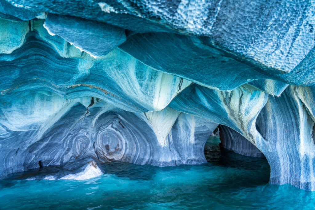 Chile's Marble Caves in General Carrera Lake, Patagonia