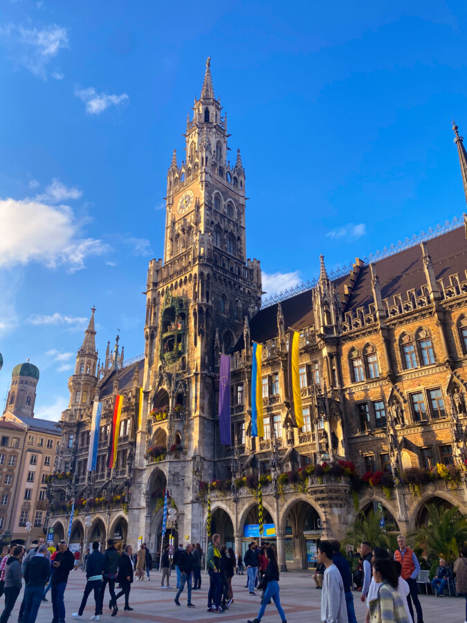 Marienplatz, one of the most famous iconic areas in Munich