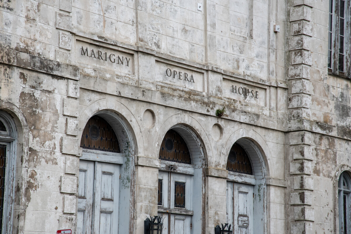 Marigny opera house sign, New Orleans