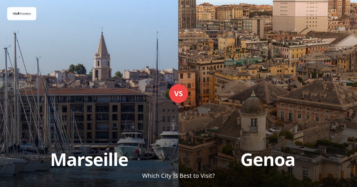 Marseille vs Genoa: Which Mediterranean Port City is Better to Visit in 2025? comparison - ViaTravelers Travel Guide