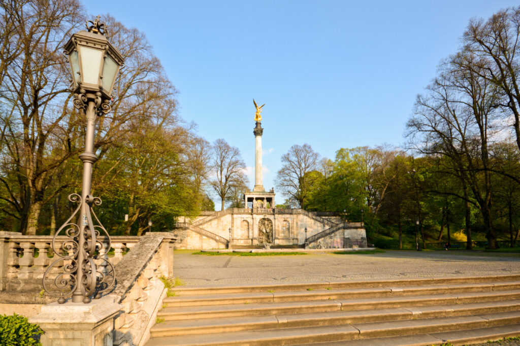 Friedensengel at Maximiliansanlagen in Munich, Germany