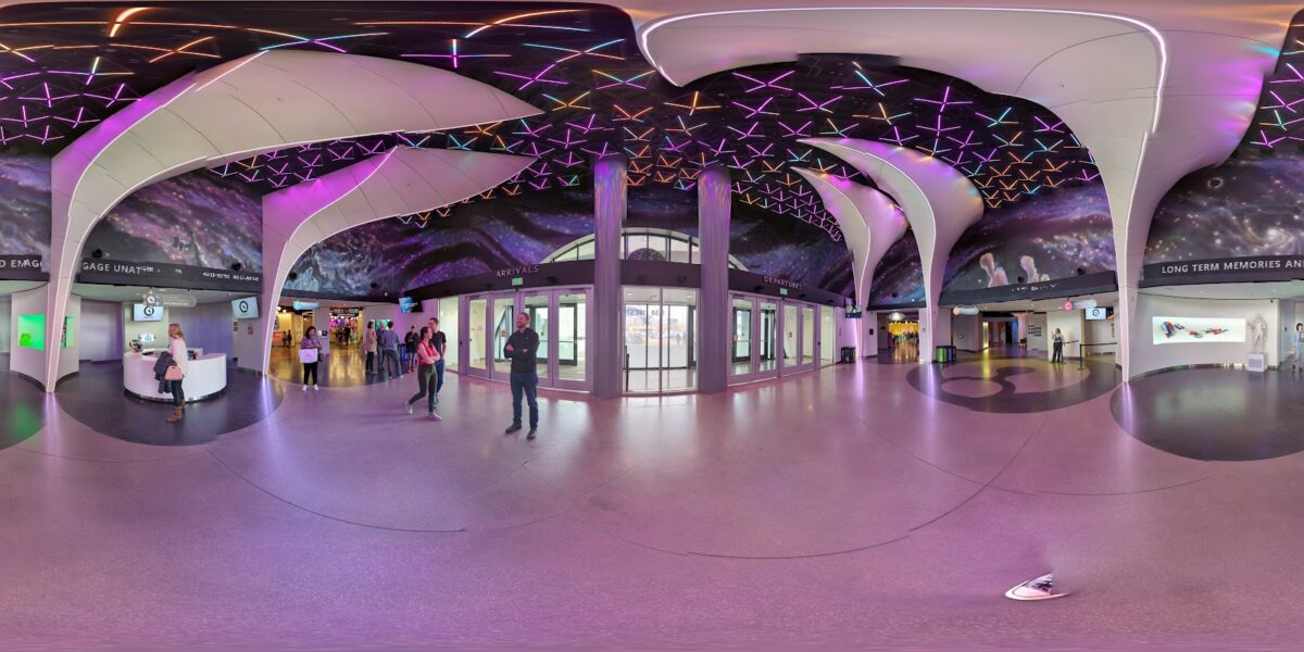 Exterior View of Meow Wolf Denvers Convergence Station Exterior, a premier architectural landmark for authentic cultural travel