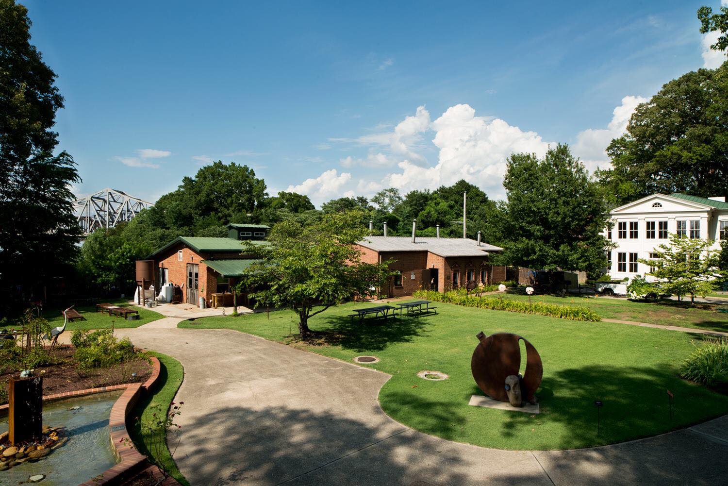 Panoramic view of the Metal Museum formerly National Ornamental Metal Museum in Memphis, Tennessee