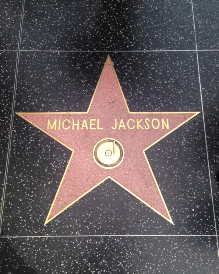 Michael Jackson star on the Hollywood Walk of Fame
