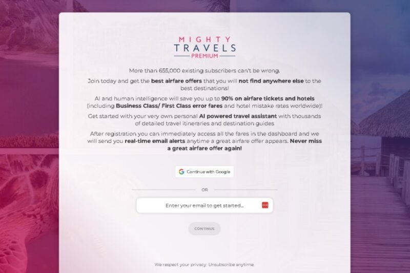 Mighty Travels Homepage