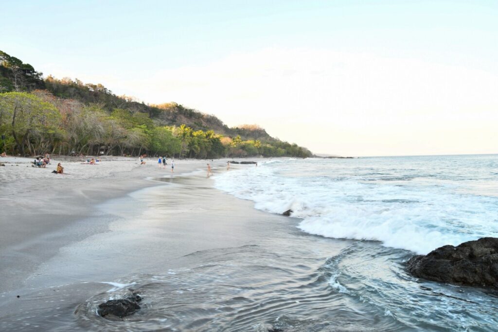 Waves Crashing Along the Shores of Montezuma Beach