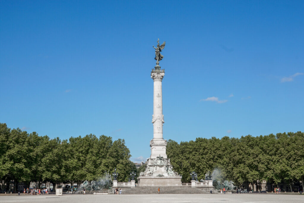 Monument aux Girondins at Place des Quinconces in Bordeaux