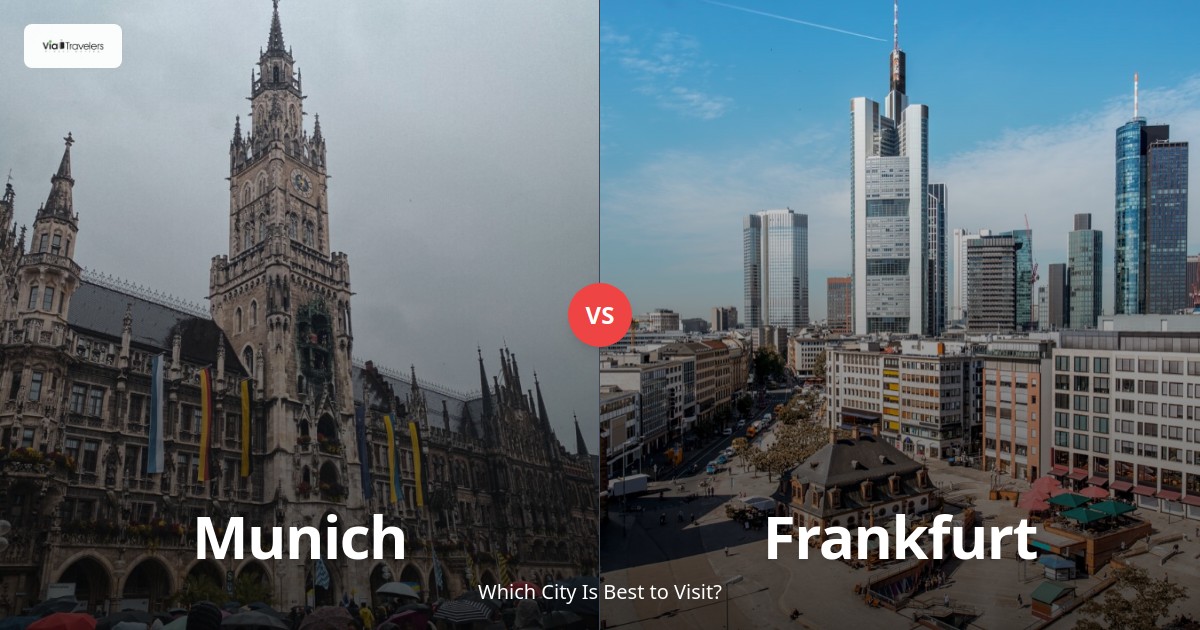 Munich vs Frankfurt: Which German City Should You Visit? comparison - ViaTravelers Travel Guide