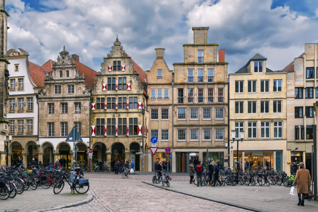 Bikes in Prinzipalmarkt, Munster, Germany